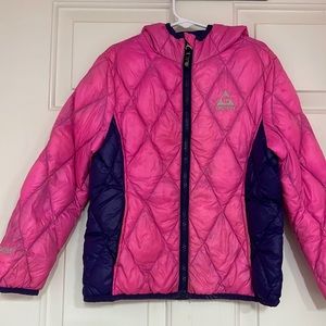 Girls XS Size 6 GERRY Down Filled Puffer Jacket warm, lightweight Power-fill 650